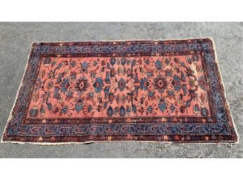 Magnificent Handwoven Vintage Handmade Persian Carpet Rug 60' By 34'