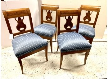 Set Of 4 Antique Neoclassical Chairs