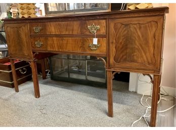 Classic Traditional Antique Mahogany Buffet Sideboard Server