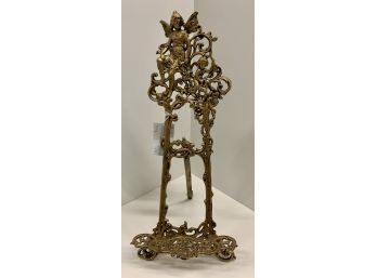 Ornate Brass Picture Easel Display Holder