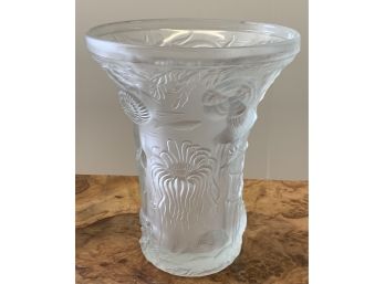 Magnificent Signed Sabino Opalescent Glass Vase