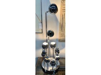 Iconic Mid Century Space Age Chrome Torino Atomic Table Lamp