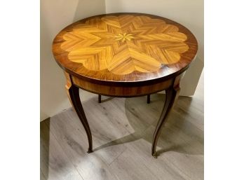 Antiuqe French Louis XV Marquetry End Table 2 Of 2