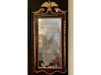 Tall And Magnificent Federal Style Giltwood Eagle Mirror Statement Piece 60' Tall