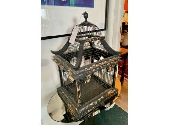 Antique Chinoiserie Bird Cage Birdcage