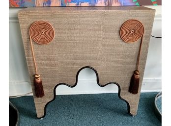 Decorative Grasscloth With Tassle Console First Of 2