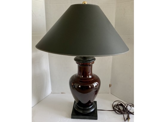 Decorative Black Lamp Complete With Shade