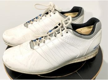 Recent Skechers Mens Leather White Spikeless Golf Shoes Size 11