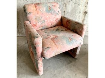 Vintage Post Modern Directional Furniture Upholstered Pink Chair