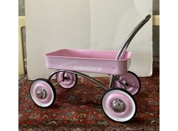 Pink Childs Radio Flyer Style Rolling Wagon