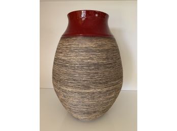 Brown And Tan Two Tone Terracotta Urn 12
