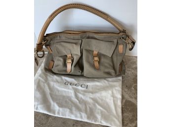 Vintage Gucci Safari Handbag