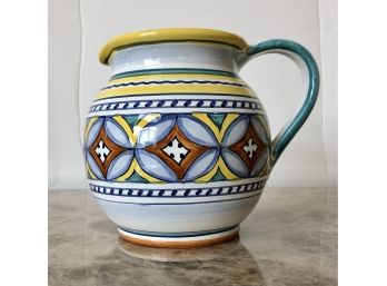 Ceramica Pottery Pitcher Made In Italy