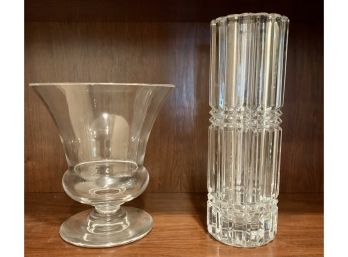 Two Crystal Vases