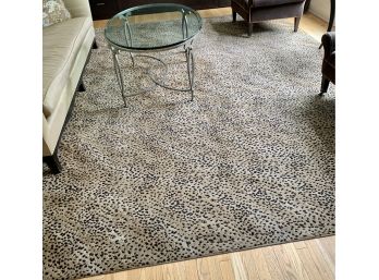 Large Leopard Print Carpet Rug 12.5 FT By 10 FT