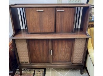 Vintage Mid Century General Electric Console Music System Credenza