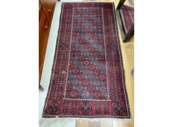 Stunning Vintage Hand Made Persian Throw Rug 3 FT By 6 FT
