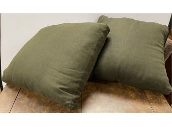 Pair Of Minotti Italy Large Throw Pillows