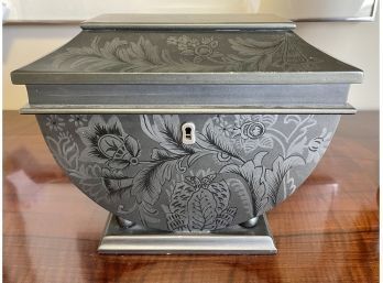 Black Chinoiserie Decorative Hinged Box