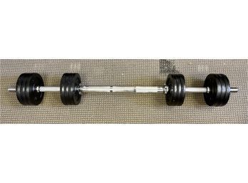 Home Gym Top Of The Line Weights Barbell 60 Lbs.