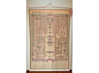 Extra Large 7.5 Ft Chinese Scroll Guide To The Palace Museum