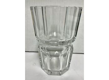 Baccarat Crystal Glass Vase Signed