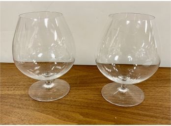 Waterford Ireland Extra Large Glass Snifters Goblets Glasses