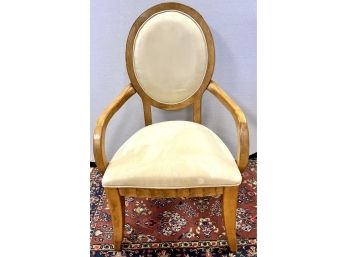 Contemporary Transitional Ovalback Occasional Chair Armchair