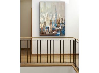 NYC Skyline Giclee Print Of Painting On Canvas