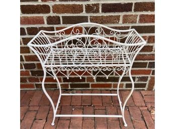 Vintage Wrought Iron Plant Stand Holder