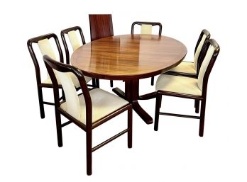 Boltinge Mid Century Danish Modern Dining Room Set Table And Six Chairs Made In Denmark