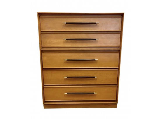 Mid Century Heywood Wakefield Signed Dresser Chest Of Drawers