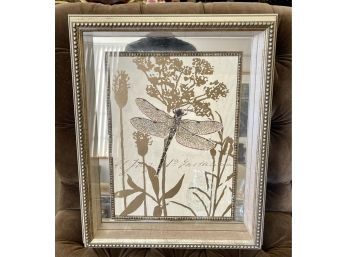 Signed Barnett Painting Mirrored Shadowbox For Z Galleries