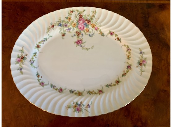 Beautiful Large Serving Platter In Lorraine Pattern For Minton Fine China 15'