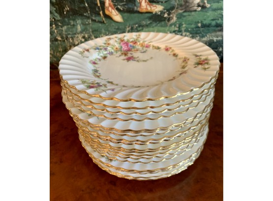 Coveted Minton Fine China Set Of 19 Salad Or Dessert Plates From The Lorraine Collection
