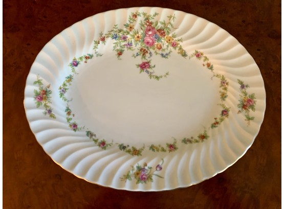 Great Size Rare Signed Minton Fine China Serving Platter 12'