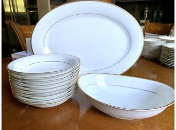 Mint Condition Princess House China 11 Pcs, Platter, Serving Bowl, More Great Gift
