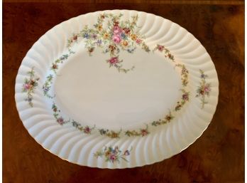 Beautiful Large Serving Platter In Lorraine Pattern For Minton Fine China 15'