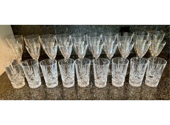 Wow! Gorgeous Lot Of 28 Crystal Glasses