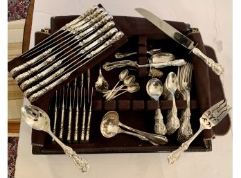 Reed And Barton Large Sterling Silver Flatware Set Service For 12 Plus Serving Pieces