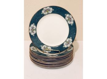 Set Of 11 J & G Meakin Porcelain Dinner Plates 10'