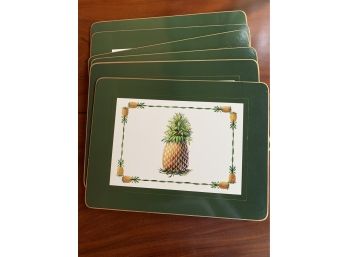 Decorative Set Of 9 Pineapple Cork Backed Placemats