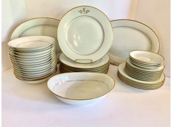 Princess House Porcelain Dinnerware Set, 34 Pcs