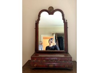 Coveted Chinoiserie Cheval Dressing Mirror