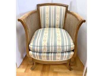 Antique French Cane Bergere Armchair