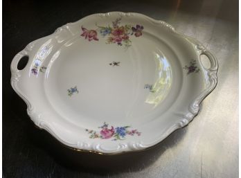 Rosenthal Fine China Selb Pompadour Handled Platter