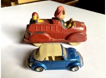 Two Antique Collector Diminutive Toy Cars - The Perfect Gift This Holiday Season