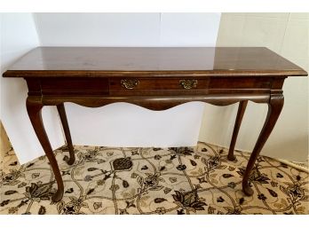 Elegant Queen Anne Style Mahogany Console Table - DELIVERY AVAILABLE