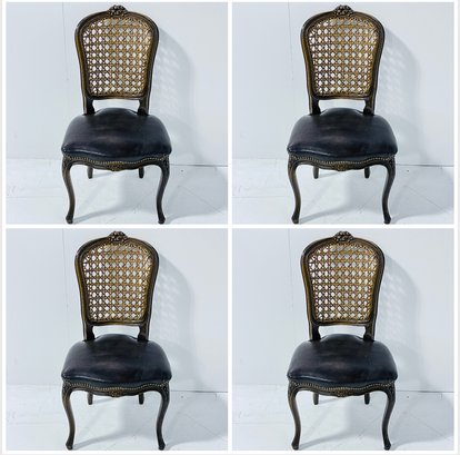 Four Side Chairs Made In Italy