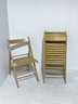Pine Folding Chairs Made In Italy